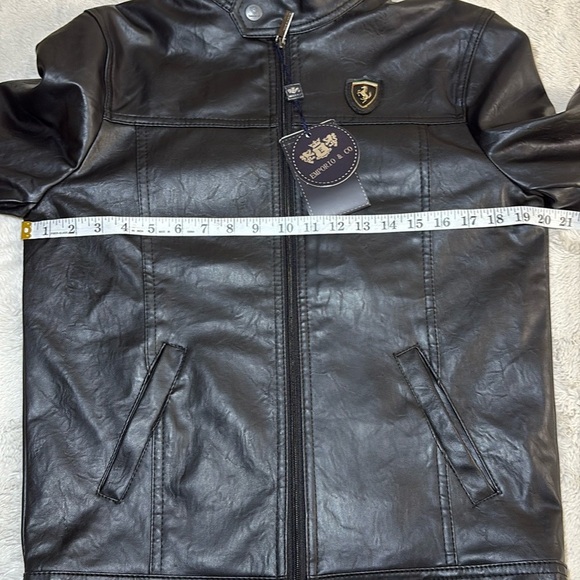 Emporio & Co. Black Faux Leather Moto Jacket – NWT – Size M - Picture 10 of 13
